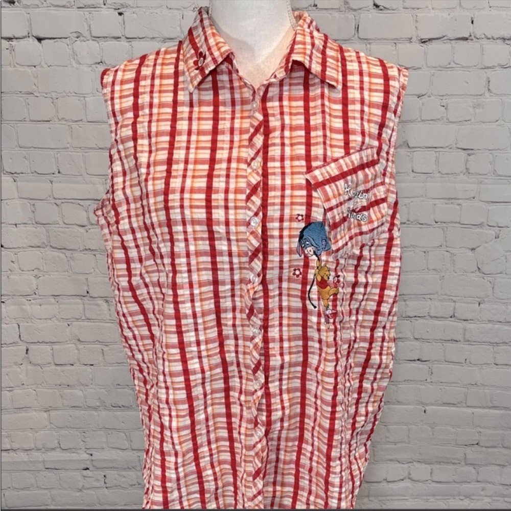 DISNEY 90's Vintage Plaid Winnie the Pooh
Sleeveless Top-14W